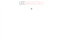 Tablet Screenshot of lifemanagerka.pl